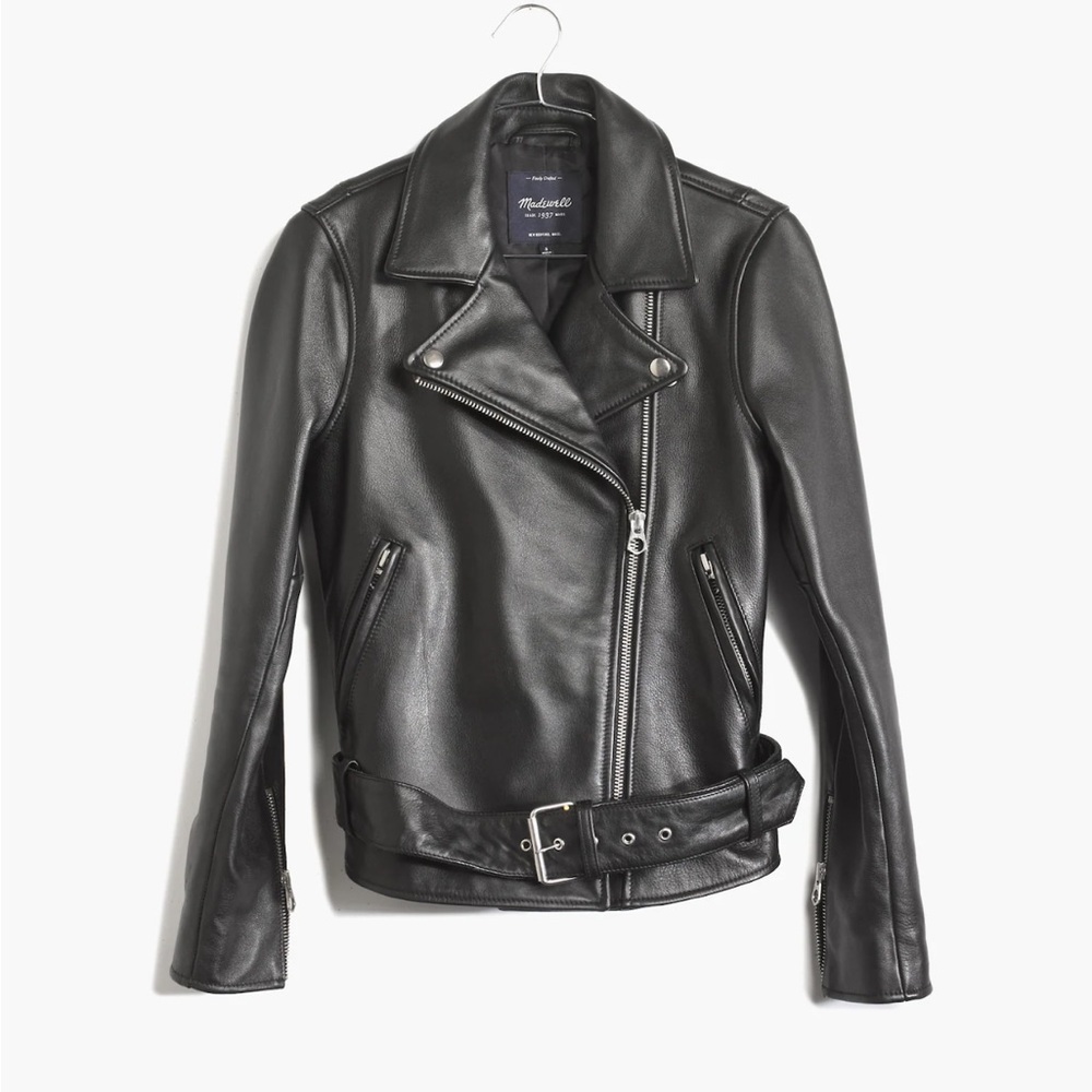 Madewell Ultimate Leather Motorcyle Jacket (size small)